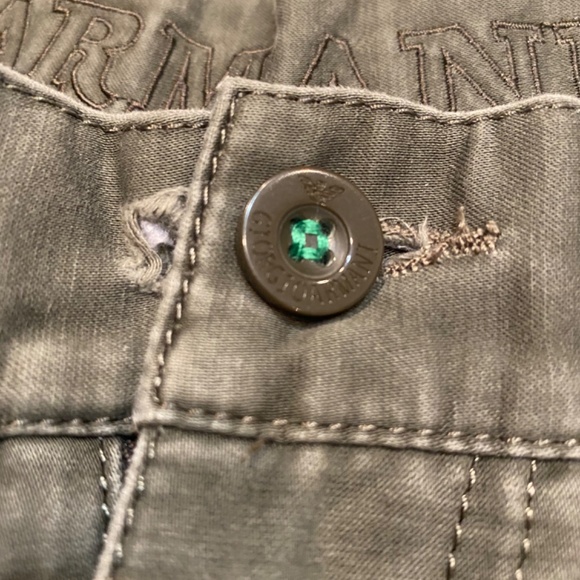 ARMANI JEANS Giorgio Armani Mens Khaki Chinos Sz 28 - Picture 7 of 11